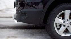 11 499 р. Защита переднего бампера (Ø75х42 мм, нержавейка) Russtal Nissan Qashqai +2 1 J10 рестайлинг (2010-2014)  с доставкой в г. Керчь. Увеличить фотографию 4