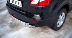 16 499 р. Защита заднего бампера (Ø63 и 42 мм, нержавейка) SLITKOFF  Nissan Qashqai +2  1 (2010-2014) J10 рестайлинг  с доставкой в г. Керчь. Увеличить фотографию 3