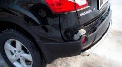 15 249 р. Одинарная защита заднего бампера из трубы диаметром 63 мм SLITKOFF  Nissan Qashqai +2  1 (2010-2014) J10 рестайлинг  с доставкой в г. Керчь. Увеличить фотографию 2