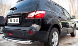 14 499 р. Одинарная защита заднего бампера из трубы диаметром 76 мм SLITKOFF  Nissan Qashqai +2  1 (2010-2014) J10 рестайлинг  с доставкой в г. Керчь. Увеличить фотографию 3