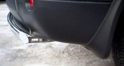 11 599 р. Защита заднего бампера (Ø75x42 мм, нержавейка) Russtal Nissan Qashqai +2 1 J10 рестайлинг (2010-2014)  с доставкой в г. Керчь. Увеличить фотографию 3