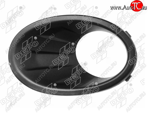 719 р. Левая оправа противотуманной фары DEPO  Nissan Qashqai +2  1 (2010-2014) J10 рестайлинг  с доставкой в г. Керчь