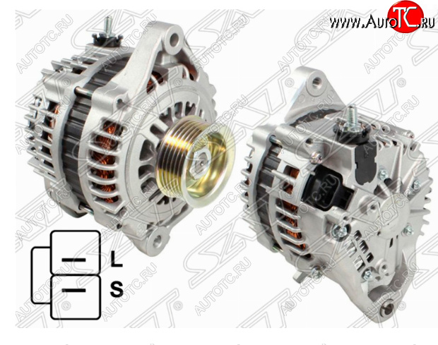 9 599 р. Генератор SAT (12V/80A)  Nissan AD  Y11 - Sunny  B15  с доставкой в г. Керчь