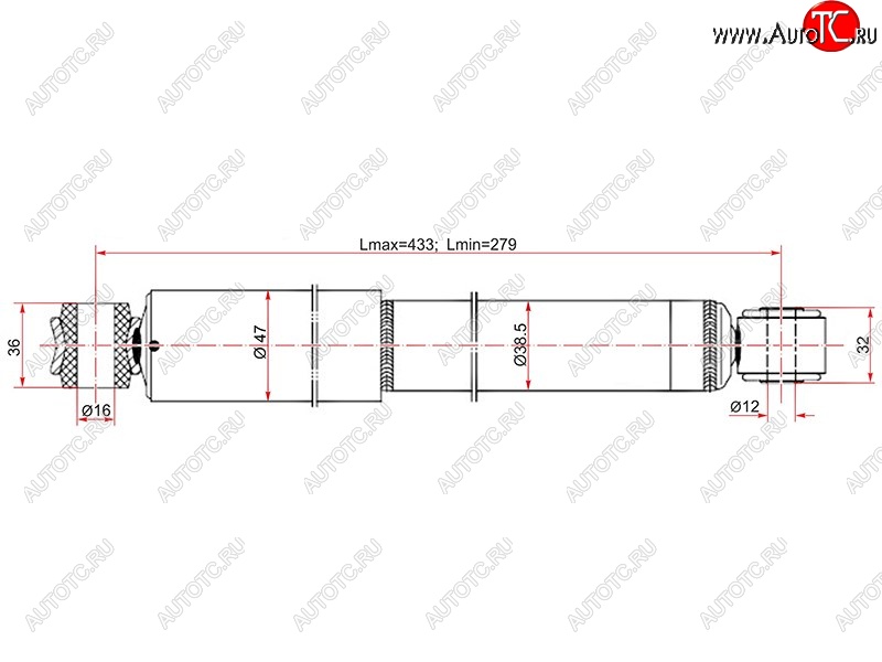 1 789 р. Амортизатор задний LH=RH SAT  Nissan AD  Y11 - Wingroad  2 Y11  с доставкой в г. Керчь