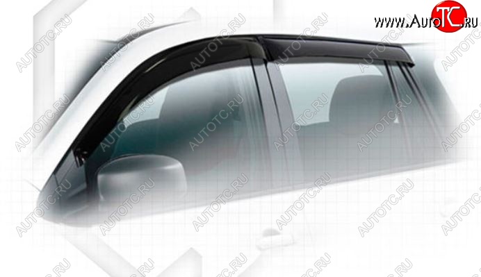 1 999 р. Дефлектора окон CA-Plastiс Nissan AD Y12 дорестайлинг (2006-2016) (Classic полупрозрачный, Без хром.молдинга, Крепление только на скотч)  с доставкой в г. Керчь