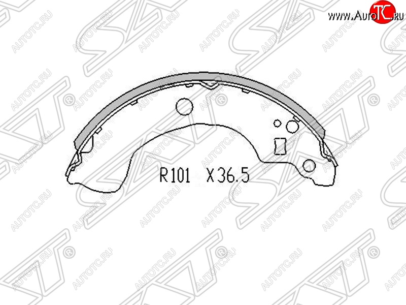 1 089 р. Колодки тормозные SAT (задние) Nissan Primera седан P11 дорестайлинг (1995-2000)  с доставкой в г. Керчь