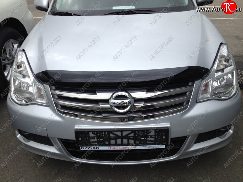 3 299 р. Дефлектор капота NovLine-Autofamily Nissan Almera G15 седан (2012-2019)  с доставкой в г. Керчь