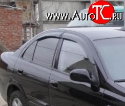 879 р. Дефлекторы окон (ветровики) Novline 4 шт. Nissan Almera G15 седан (2012-2019)  с доставкой в г. Керчь