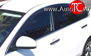 999 р. Комплект дефлекторов окон (ветровиков) 4 шт. (седан) Russtal Nissan Almera G15 седан (2012-2019)  с доставкой в г. Керчь