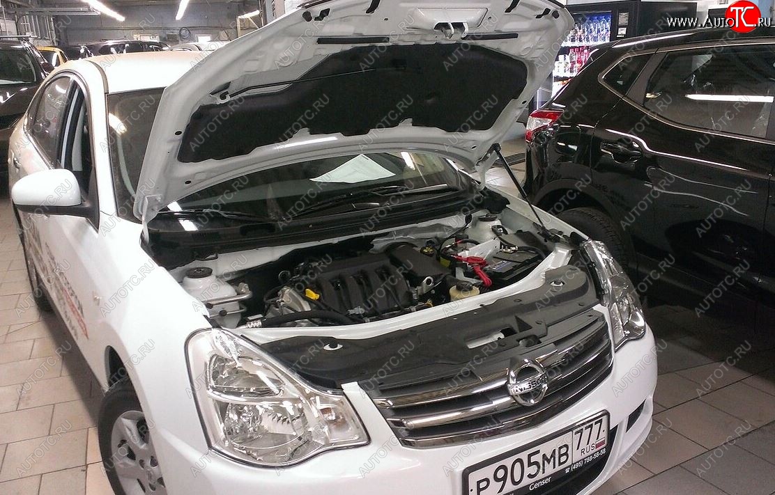 2 049 р. Упоры капота Russtal Nissan Almera G15 седан (2012-2019) (1 штука)  с доставкой в г. Керчь