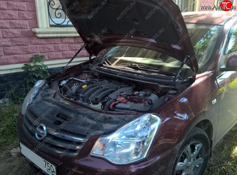 2 199 р. Газовые упоры капота Berkut Nissan Almera G15 седан (2012-2019)  с доставкой в г. Керчь