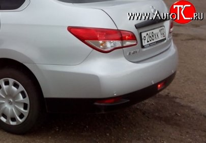 6 549 р. Задний бампер Стандартный Nissan Almera G15 седан (2012-2019) (неокрашенный)  с доставкой в г. Керчь