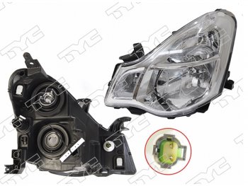 Левая фара (под электрокорректор) TYC Nissan Almera  G15 (2012-2019) седан