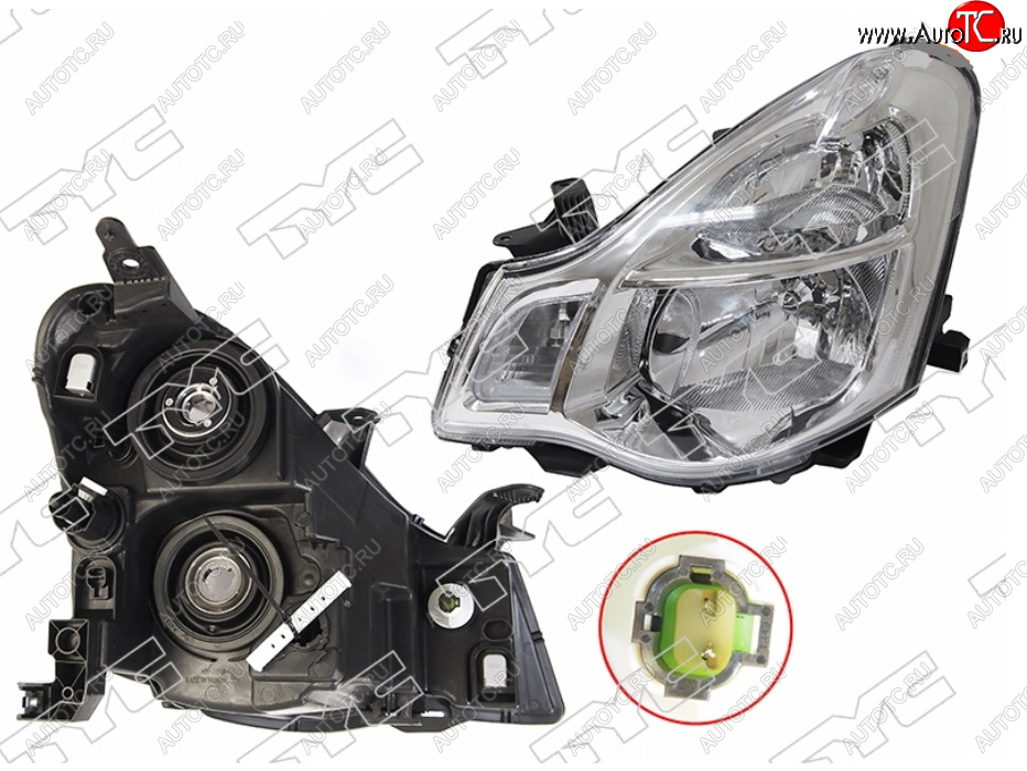 12 299 р. Левая фара (под электрокорректор) TYC  Nissan Almera  G15 (2012-2019) седан  с доставкой в г. Керчь