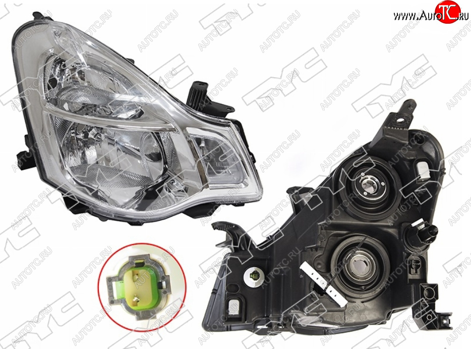 12 299 р. Правая фара (под электрокорректор) TYC  Nissan Almera  G15 (2012-2019) седан  с доставкой в г. Керчь