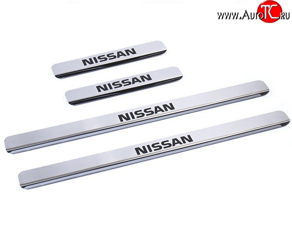 879 р. Накладки на порожки автомобиля M-VRS (нанесение надписи методом окраски) Nissan Juke 1 YF15 дорестайлинг (2010-2014)  с доставкой в г. Керчь