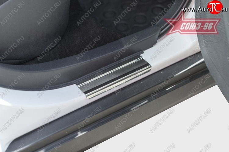 2 519 р. Накладки на внутренние пороги Souz-96  Nissan Almera  G15 (2012-2019) седан  с доставкой в г. Керчь