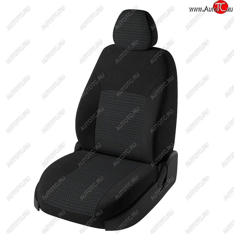 5 899 р. Чехлы для сидений (G11/G15) Lord Autofashion Дублин (жаккард, сплошная спинка)  Nissan Almera  G15 (2012-2019) седан (Черный, вставка Чили)  с доставкой в г. Керчь