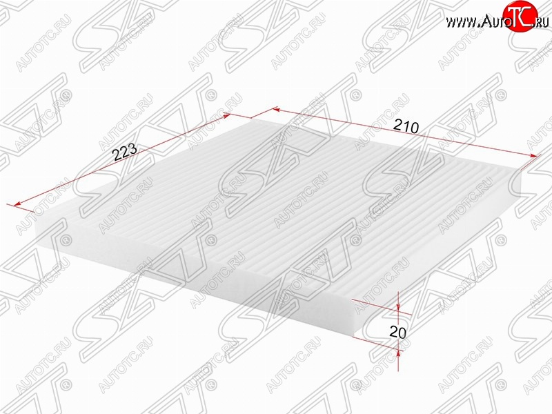 235 р. Фильтр салонный SAT (223х210х20 mm)  Nissan Almera  G15 - Note  2  с доставкой в г. Керчь