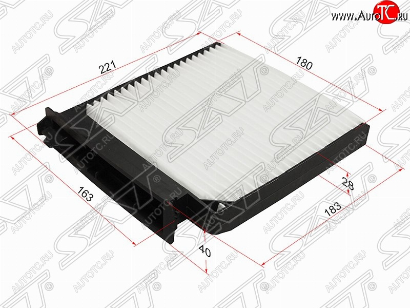 289 р. Фильтр салонный SAT (221/183х180/163х40 mm)  Nissan Almera  G15 (2012-2019), Nissan Micra  K12 (2002-2010), Nissan Note  1 (2004-2013), Nissan Terrano  D10 (2013-2022), Renault Clio ( CB,  BB,  KR,  CR,  BR) (1998-2013), Renault Duster  HS (2010-2015), Renault Logan  1 (2004-2016), Renault Sandero  (BS) (2009-2014), Renault Sandero Stepway  (BS) (2010-2014), Renault Symbol  седан (2002-2008), Renault Twingo  2 (2007-2014)  с доставкой в г. Керчь