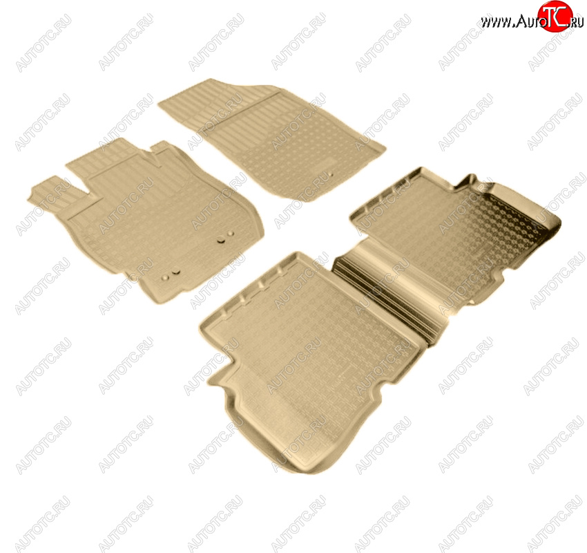 3 089 р. Коврики салона Norplast Unidec  Nissan Almera  G15 (2012-2019) седан (Цвет: бежевый)  с доставкой в г. Керчь