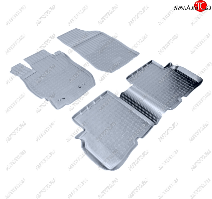 3 089 р. Коврики салона Norplast Unidec  Nissan Almera  G15 (2012-2019) седан (Цвет: серый)  с доставкой в г. Керчь