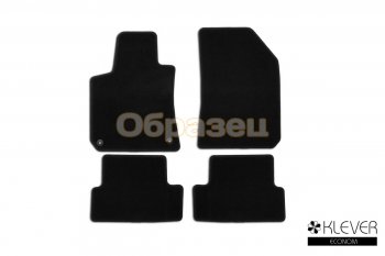 Коврики в салон Klever Econom (текстиль, 4 шт., без подпятника, оверлок) Nissan Almera Classic седан B10 (2006-2013) (Черный)