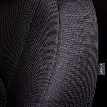 5 999 р. Чехлы для сидений Lord Autofashion Дублин (жаккард, сплошная спинка) Nissan Almera Classic седан B10 (2006-2013) (Черный, вставка Сеул серый)  с доставкой в г. Керчь. Увеличить фотографию 3