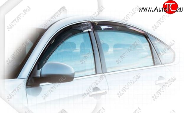 1 999 р. Дефлектора окон CA-Plastiс Nissan Bluebird Sylphy седан G11 (2005-2012) (Classic полупрозрачный, Без хром.молдинга)  с доставкой в г. Керчь