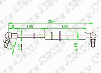 Газовый упор капота SAT Nissan Cefiro  A32 - Maxima  A32
