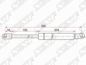 Газовый упор капота SAT Nissan Cefiro  A33 - Maxima  A33