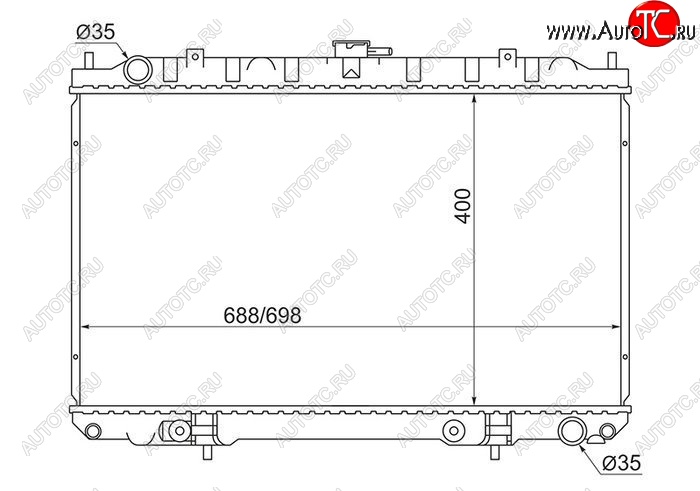 5 249 р. Радиатор двигателя (пластинчатый, 2.0/3.0, МКПП/АКПП) SAT Nissan Maxima A33 рестайлинг (2004-2006) с доставкой в г. Керчь Увеличить фотографию 1 5 249 р. Радиатор двигателя (пластинчатый, 2.0/3.0, МКПП/АКПП) SAT Nissan Maxima A33 рестайлинг (2004-2006) с доставкой в г. Керчь