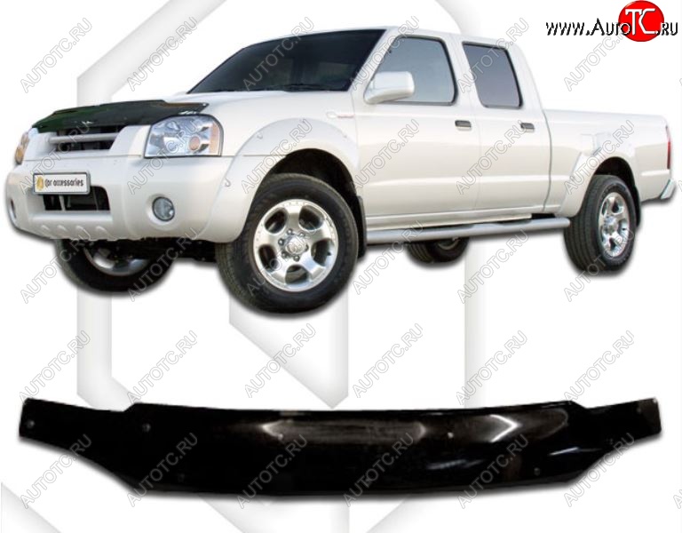 1 999 р. Дефлектор капота CA-Plastic Nissan Datsun (2003-2025) (Classic черный, Без надписи)  с доставкой в г. Керчь