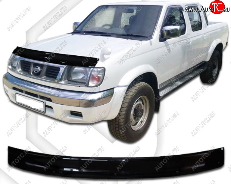 1 999 р. Дефлектор капота CA-Plastic Nissan Datsun (1997-2002) (Classic черный, Без надписи)  с доставкой в г. Керчь