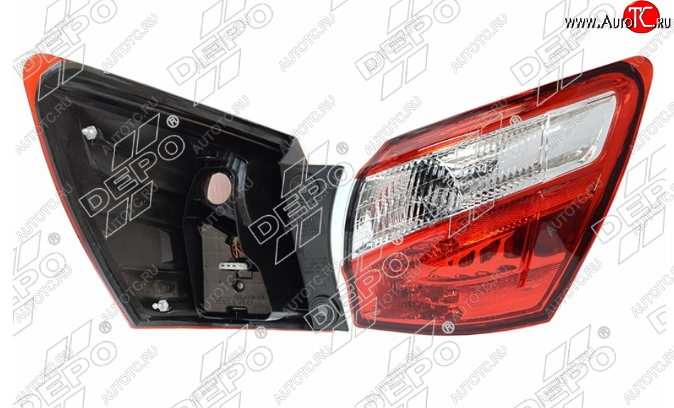 6 549 р. Правый фонарь задний (диодный) DEPO Nissan Qashqai 1 J10 рестайлинг (2010-2013)  с доставкой в г. Керчь