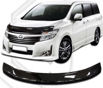 Дефлектор капота CA-Plastic Nissan Elgrand 3 дорестайлинг (2010-2013)