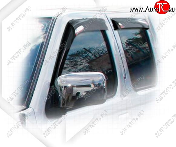 2 089 р. Дефлектора окон CA-Plastiс Nissan Frontier 1 рестайлинг (2001-2005) (Classic полупрозрачный)  с доставкой в г. Керчь