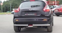 14 489 р. Защита заднего бампера 4x4 Souz-96 Premium (d60) Nissan Juke 1 YF15 рестайлинг (2014-2020)  с доставкой в г. Керчь. Увеличить фотографию 3