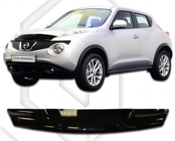 Дефлектор капота CA-Plastic Nissan Juke 1 YF15 дорестайлинг (2010-2014)