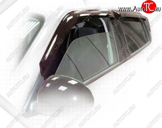 1 999 р. Дефлектора окон CA-Plastiс Nissan Juke 1 YF15 рестайлинг (2014-2020) (Classic полупрозрачный)  с доставкой в г. Керчь