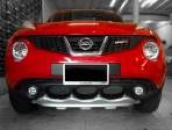 4 999 р. Накладка на передний бампер Impul-style Nissan Juke 1 YF15 дорестайлинг (2010-2014) (Неокрашенная)  с доставкой в г. Керчь. Увеличить фотографию 2