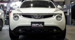 5 249 р. Решётка радиатора Impul Nissan Juke 1 YF15 дорестайлинг (2010-2014) (Неокрашенная)  с доставкой в г. Керчь. Увеличить фотографию 2