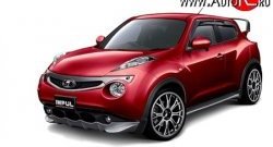 5 249 р. Решётка радиатора Impul Nissan Juke 1 YF15 дорестайлинг (2010-2014) (Неокрашенная)  с доставкой в г. Керчь. Увеличить фотографию 7