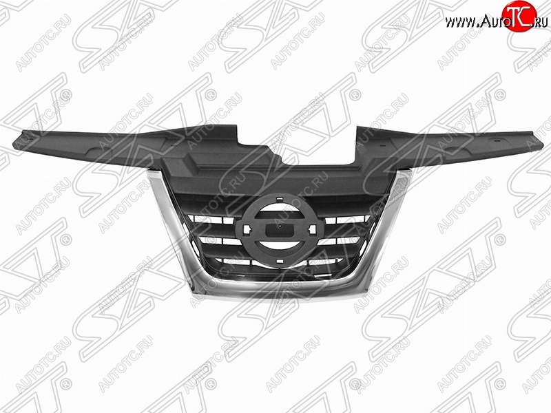 7 599 р. Решетка радиатора (хром/ центр. часть) SAT  Nissan Juke  1 YF15 (2010-2014) дорестайлинг (Неокрашенная)  с доставкой в г. Керчь