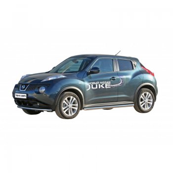 Защита переднего бампера ТехноСфера (Техно Сфера) (нержавейка, d51 mm) Nissan Juke  1 YF15 (2010-2020) дорестайлинг, рестайлинг