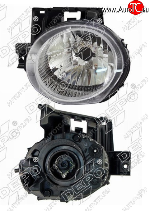 10 899 р. Левая фара (под электрокорректор, Евросвет) DEPO  Nissan Juke  1 YF15 (2010-2014) дорестайлинг  с доставкой в г. Керчь