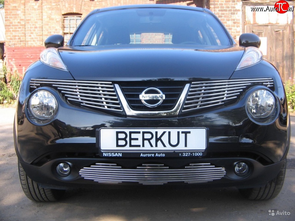 6 299 р. Декоративная вставка воздухозаборника Berkut Nissan Juke 1 YF15 дорестайлинг (2010-2014)  с доставкой в г. Керчь