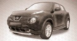 Защита переднего бампера из короткой трубы диаметром 76 мм Slitkoff Nissan Juke  1 YF15 (2010-2014) дорестайлинг
