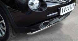 14 249 р. Одинарная защита переднего бампера SLITKOFF диаметром 63 мм (4x4)  Nissan Juke  1 YF15 (2010-2014) дорестайлинг  с доставкой в г. Керчь. Увеличить фотографию 2