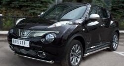 14 249 р. Одинарная защита переднего бампера SLITKOFF диаметром 63 мм (4x4)  Nissan Juke  1 YF15 (2010-2014) дорестайлинг  с доставкой в г. Керчь. Увеличить фотографию 4